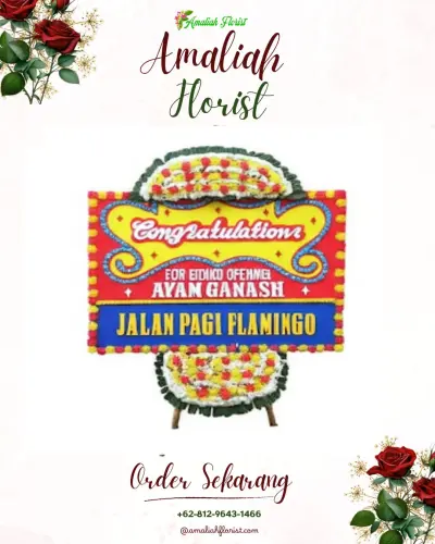 Bunga Papan Congratulation di Pangongangan
